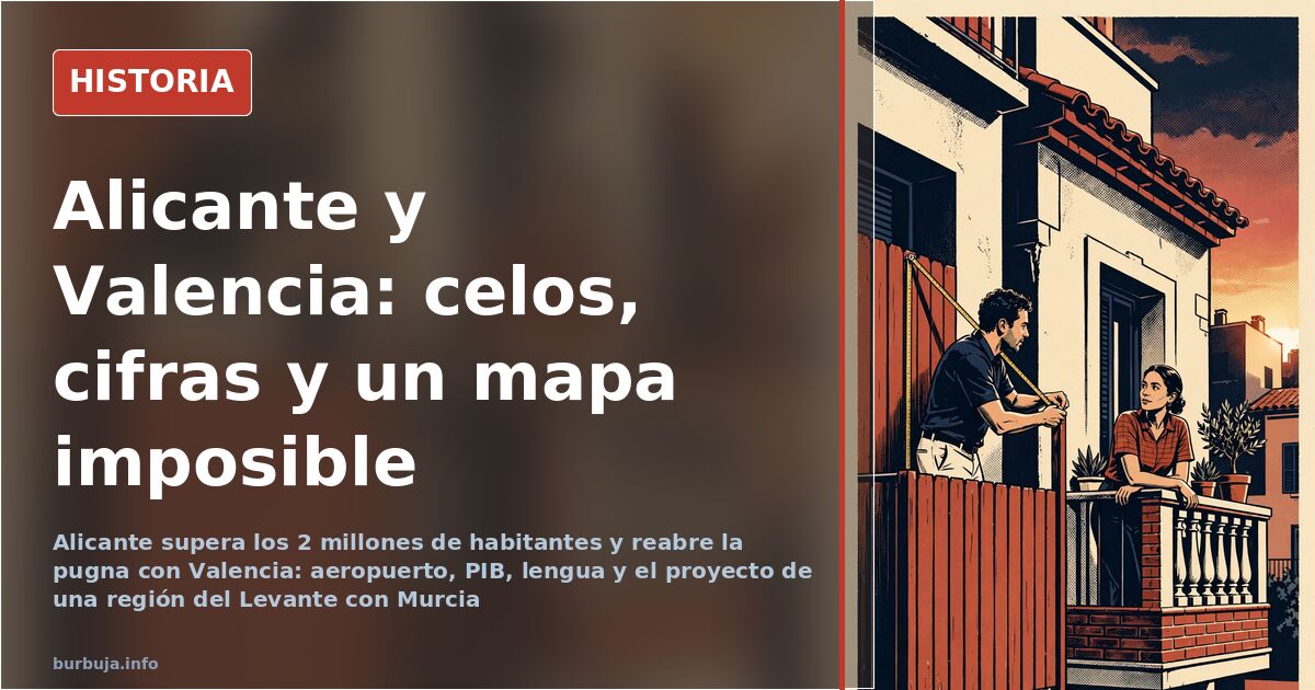 Alicante supera los 2 millones: la pugna territorial con Valencia