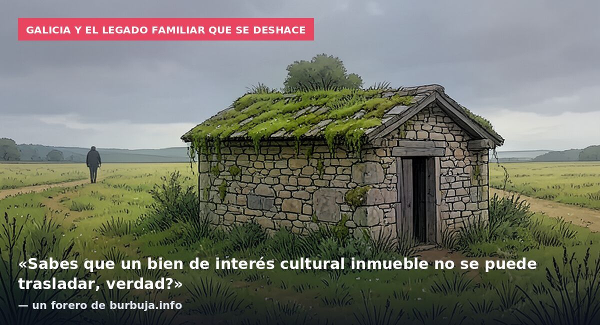 Galicia y el legado familiar que se deshace: «Sabes que un bien de interés cultural inmueble no se puede trasladar, verdad?» — un forero de burbuja.info