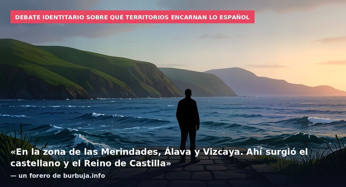 Debate identitario sobre qué territorios encarnan lo español: «En la zona de las Merindades, Álava y Vizcaya. Ahí surgió el castellano y el Reino de Castilla» — un forero de burbuja.info