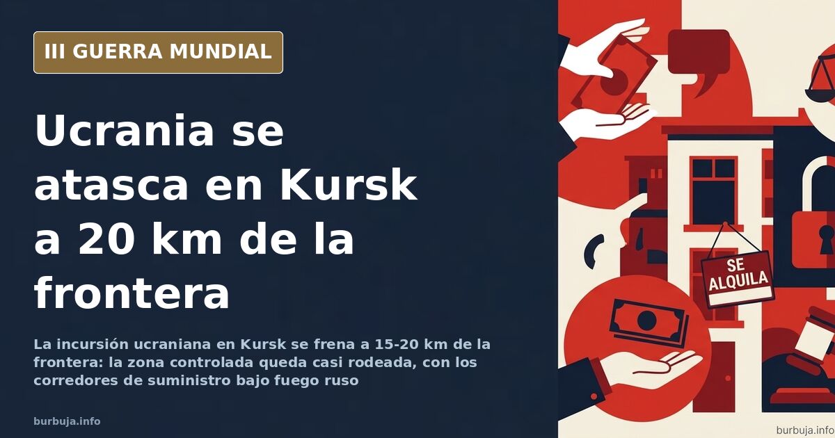 La ofensiva ucraniana en Kursk se frena a 20 km de la frontera