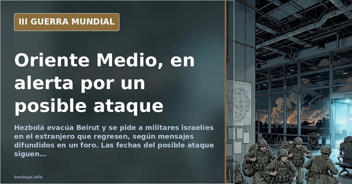 Alerta por un posible ataque en Oriente Medio