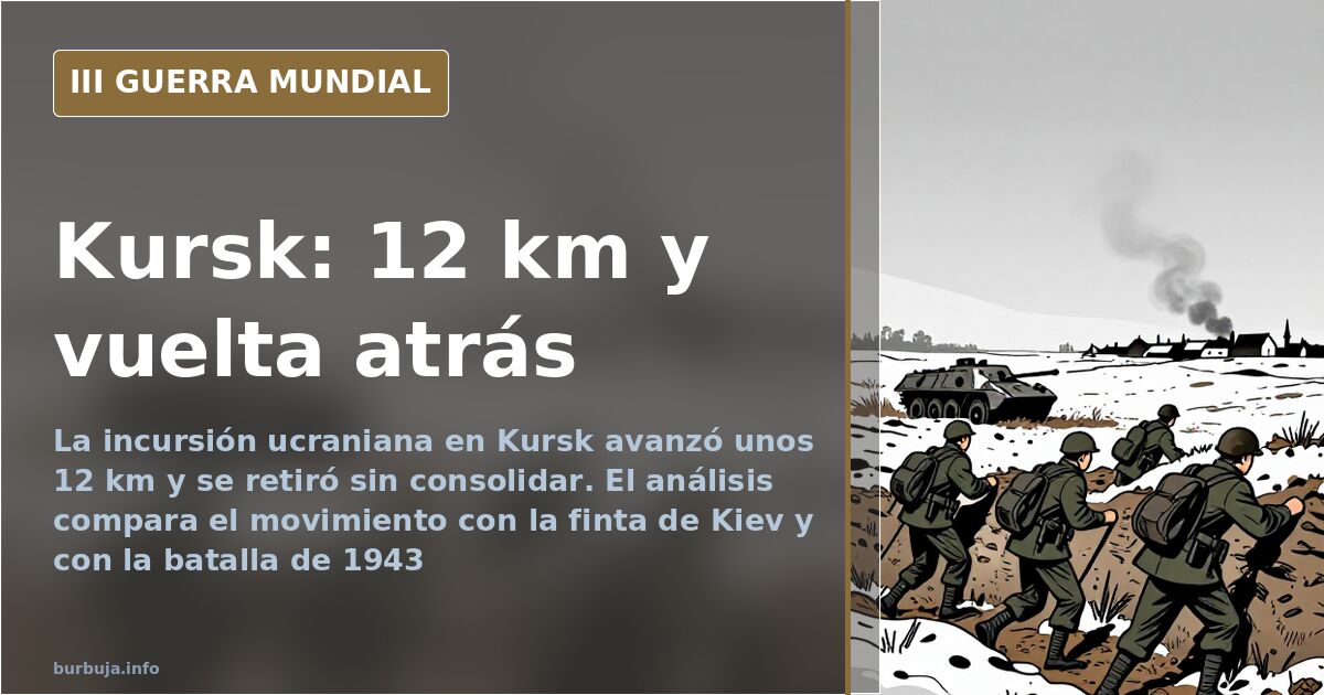 Ucrania se retira de Kursk sin consolidar el terreno