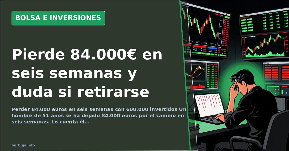 Dejar de trabajar a los 51 años con más de un millón en activos