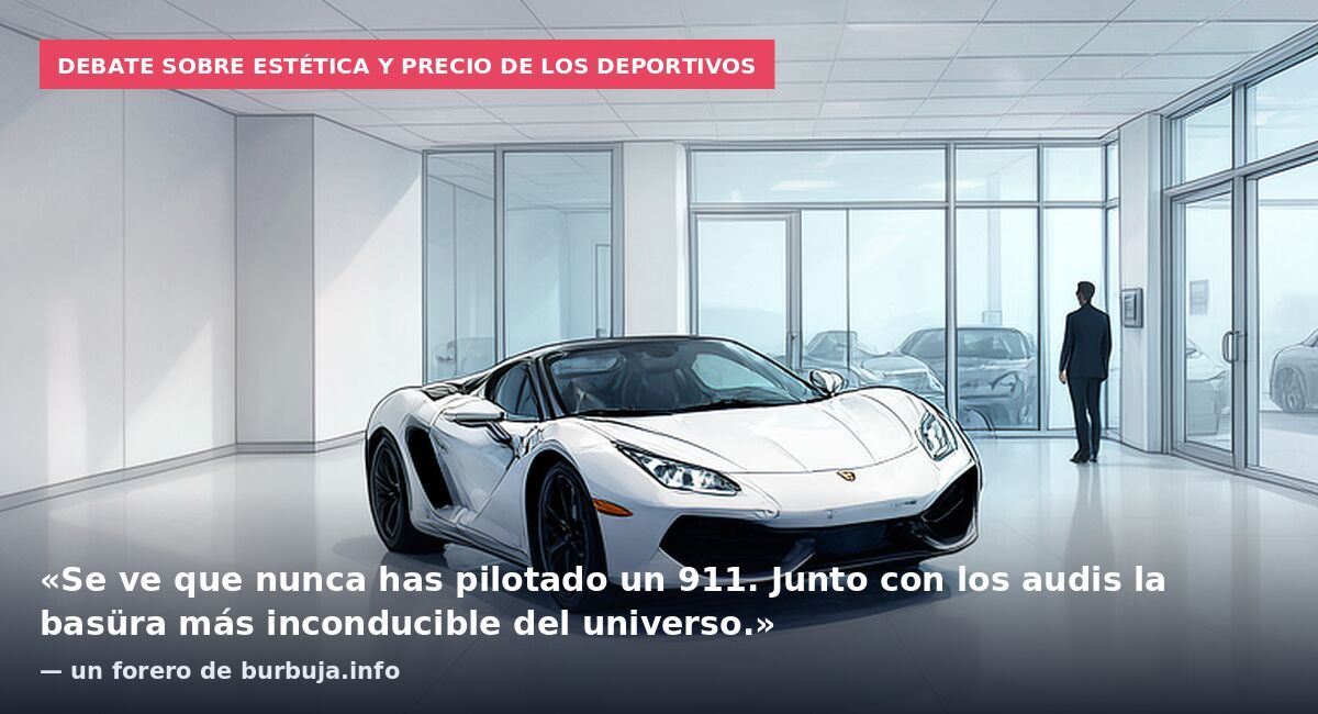 Debate sobre estética y precio de los deportivos: «Se ve que nunca has pilotado un 911. Junto con los audis la basüra más inconducible del universo.» — un forero de burbuja.info