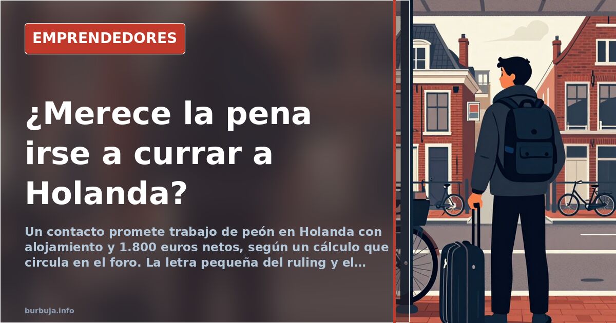 Trabajadores de almacén con portapalés en un entorno industrial en Holanda, imagen representativa del empleo de peón ofertado