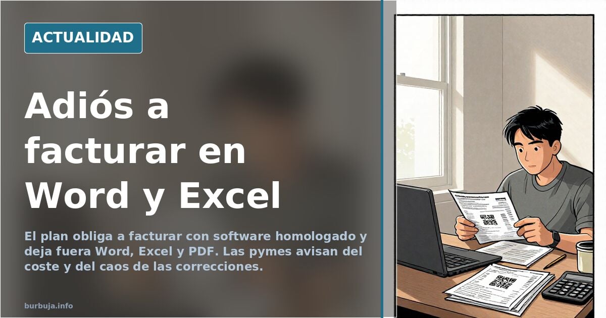 Spain bans Word and Excel invoices under new tax rules