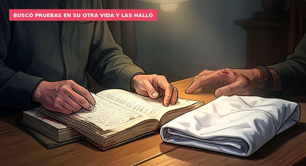 Buscó pruebas en su otra vida y las halló