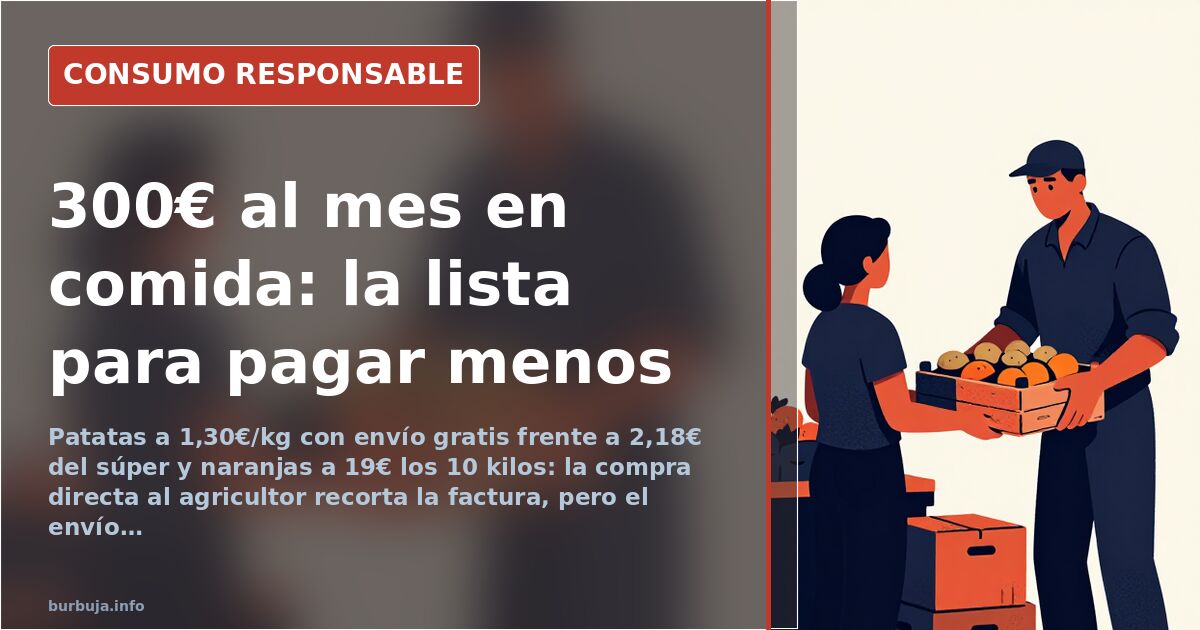 Cajas de naranjas y sacos de patatas gallegas apilados para compra online directa al agricultor