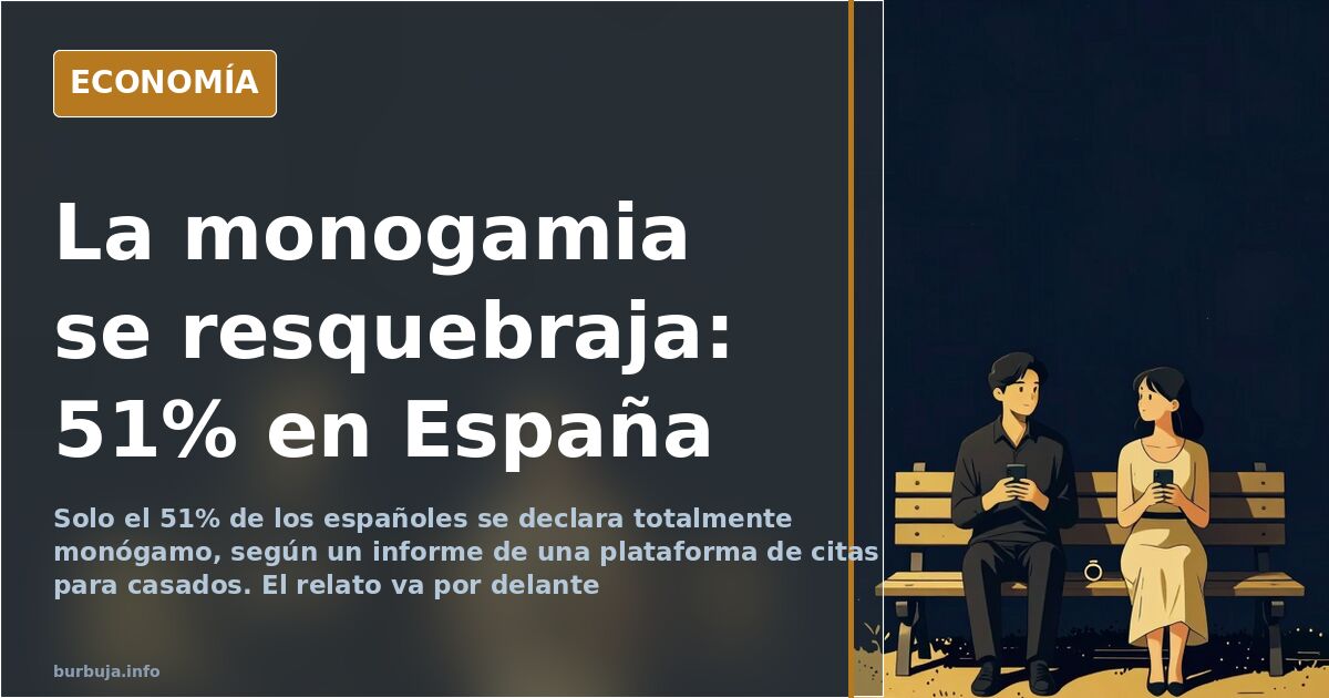 Solo el 51% de los españoles se declara totalmente monógamo