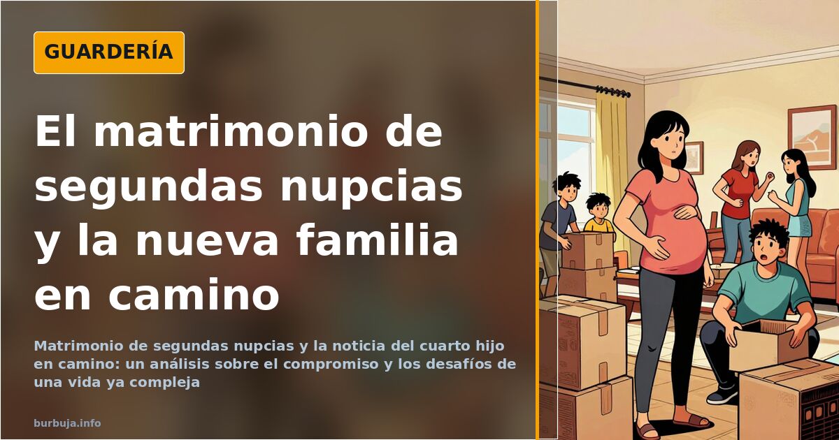 Ilustración caricaturesca de un matrimonio en curso con referencias a diversas etapas de vida