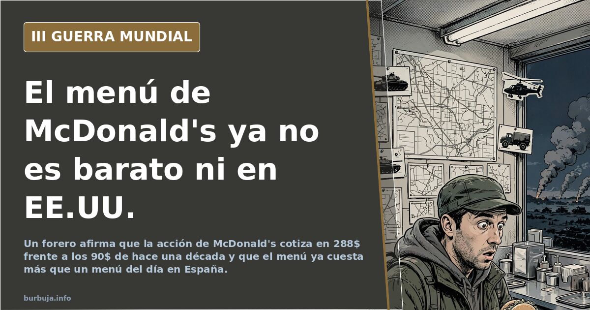 McDonald's y el consumo en EE.UU.: menús que ya no son baratos