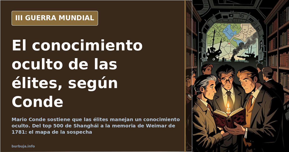 Ilustración documental de una pirámide de poder con figuras trajeadas en los escalones altos y una cúpula velada, símbolo del