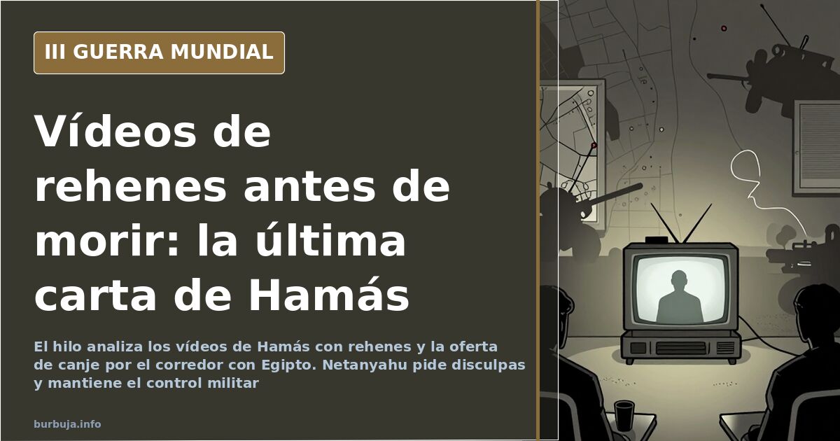 Hamás difunde vídeos de rehenes antes de su muerte, según el hilo