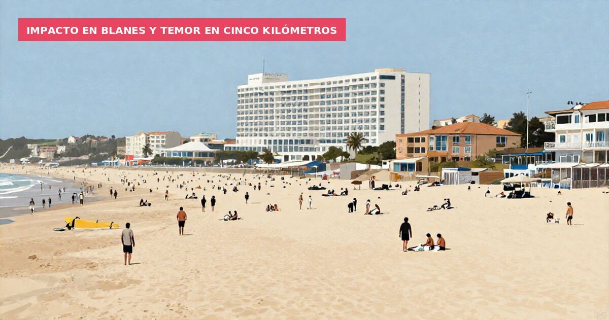 Impacto en Blanes y temor en cinco kilómetros