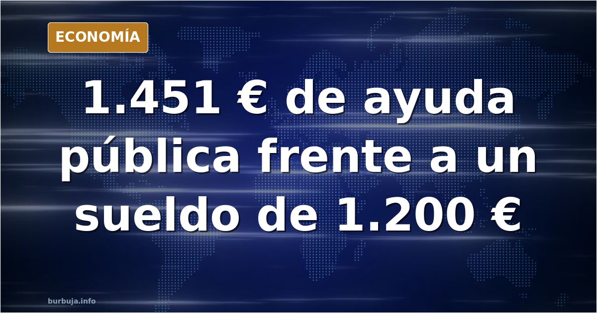 Ilustración editorial sobre el ingreso mínimo vital y la brecha entre ayudas públicas y salarios bajos en España