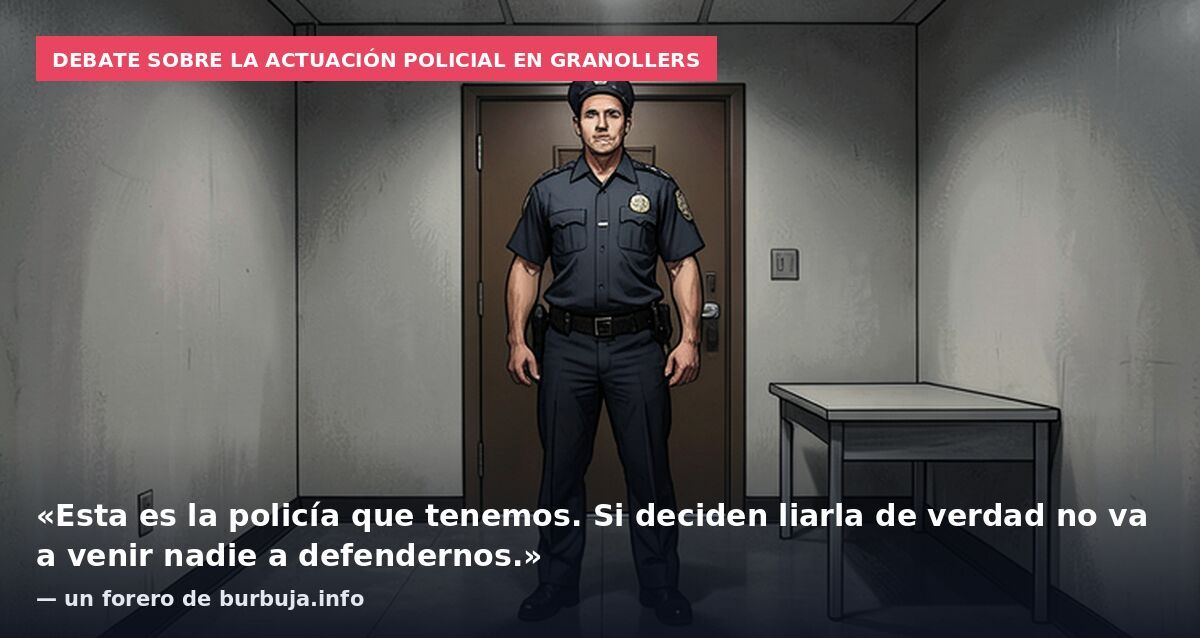 Debate sobre la actuación policial en Granollers: «Esta es la policía que tenemos. Si deciden liarla de verdad no va a venir nadie a defendernos.» — un forero de burbuja.info