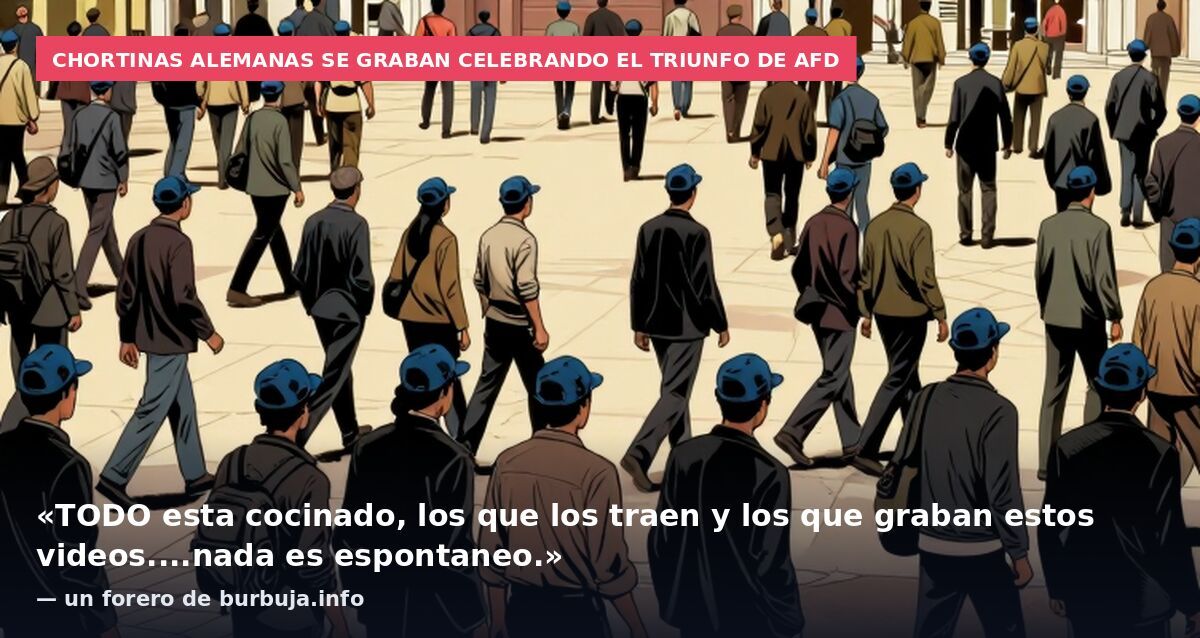Chortinas alemanas se graban celebrando el triunfo de AfD: «TODO esta cocinado, los que los traen y los que graban estos videos....nada es espontaneo.» — un forero de burbuja.info