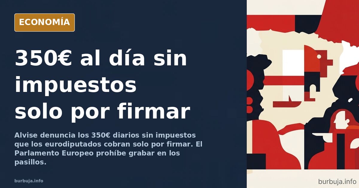 Ilustración editorial de un pasillo institucional con una cámara tachada y una mano firmando un registro de asistencia