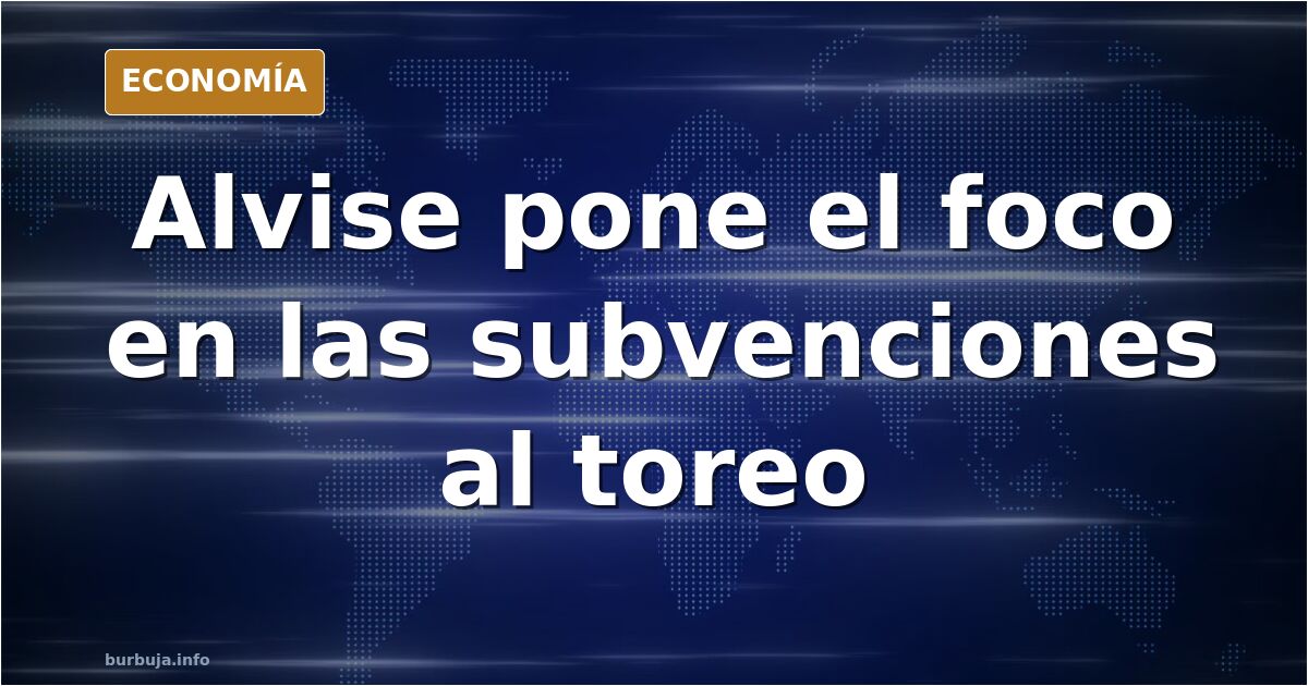Ilustración en azul marino y dorado: un ruedo de plaza y una balanza que pesa dinero público frente a tradición taurina