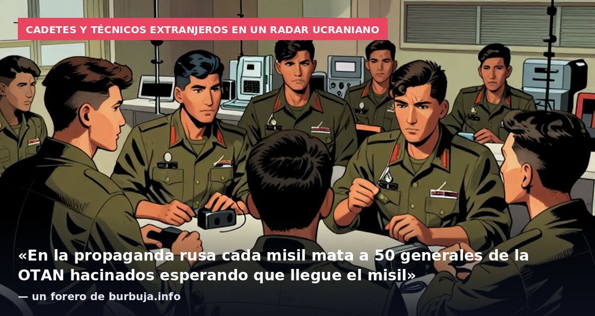 Cadetes y técnicos extranjeros en un radar ucraniano: «En la propaganda rusa cada misil mata a 50 generales de la OTAN hacinados esperando que llegue el misil» — un forero de burbuja.info