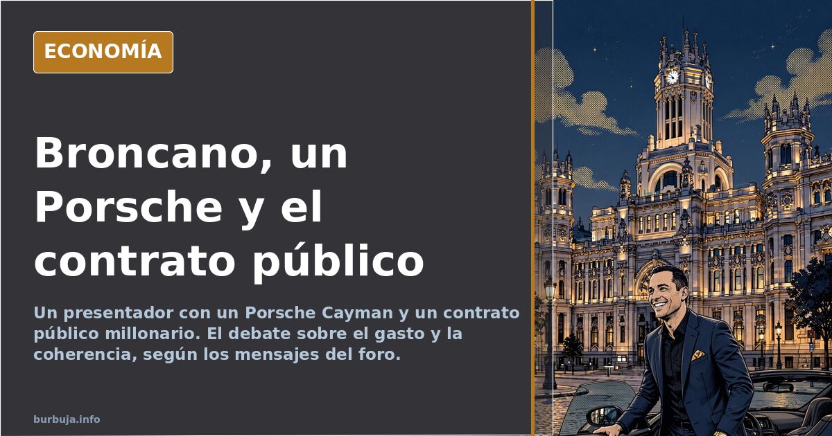 El Porsche de Broncano y el contrato público