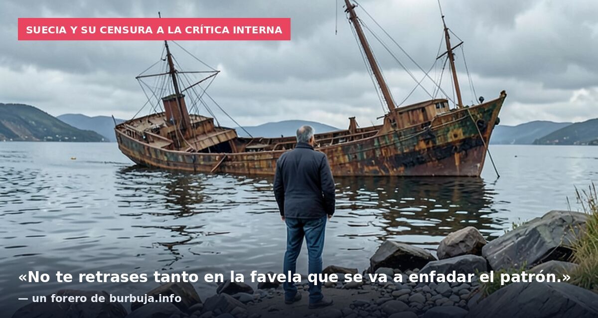 Suecia y su censura a la crítica interna: «No te retrases tanto en la favela que se va a enfadar el patrón.» — un forero de burbuja.info