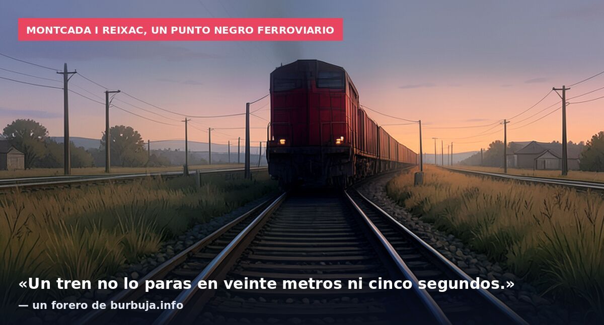 Montcada i Reixac, un punto negro ferroviario: «Un tren no lo paras en veinte metros ni cinco segundos.» — un forero de burbuja.info