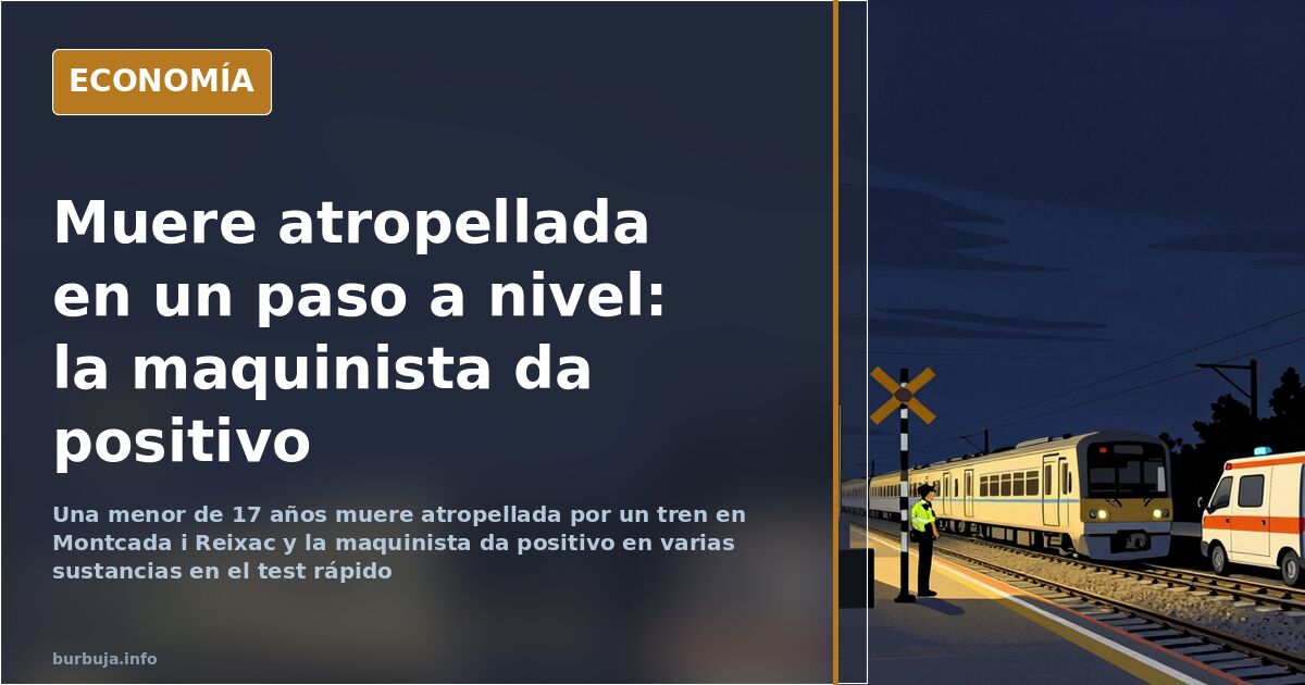 Una chica de 17 años muere atropellada en un paso a nivel de Montcada i Reixac
