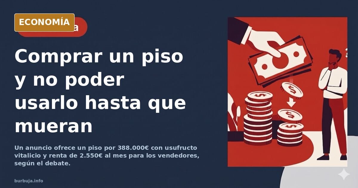 Nuda propiedad: piso de 700.000€ se anuncia por 388.000€