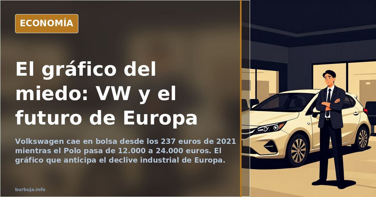 Volkswagen en bolsa: el gráfico que anticipa el declive europeo
