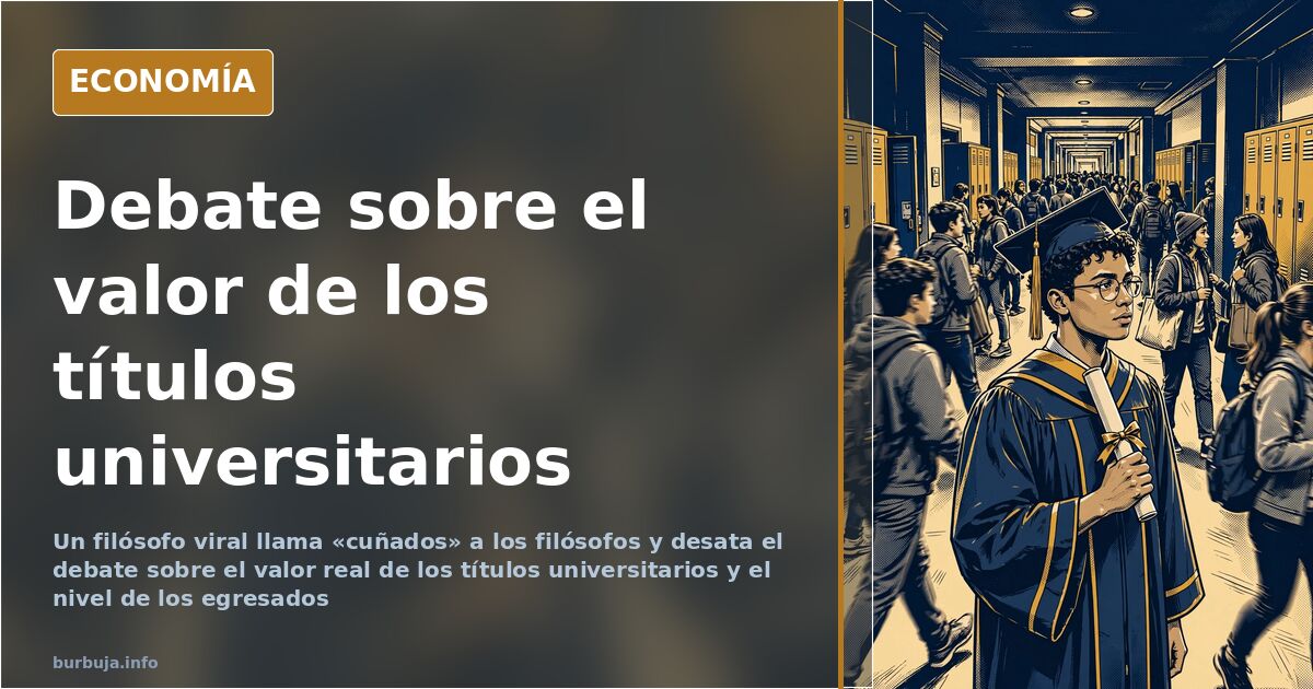 Un joven filósofo viral: «La gran mayoría de los filósofos son unos cuñados»
