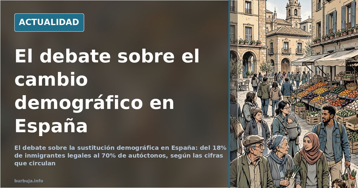 Aula escolar española con alumnos diversos sentados en pupitres, reflejo del cambio demográfico en la población