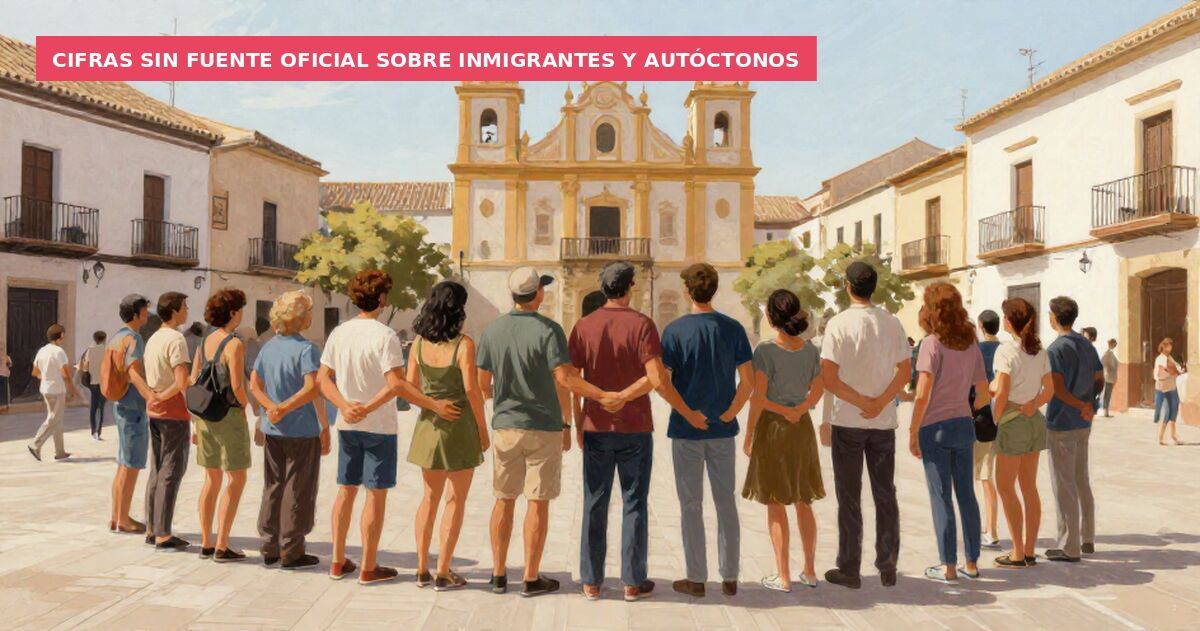 Cifras sin fuente oficial sobre inmigrantes y autóctonos
