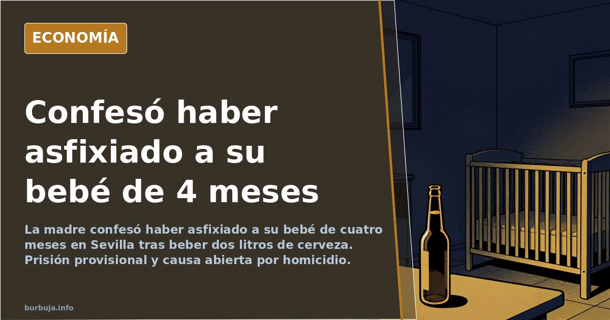 Confesó haber asfixiado a su bebé de cuatro meses en Sevilla