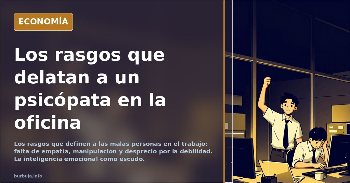 Rasgos de las malas personas: guía para sobrevivir en la oficina