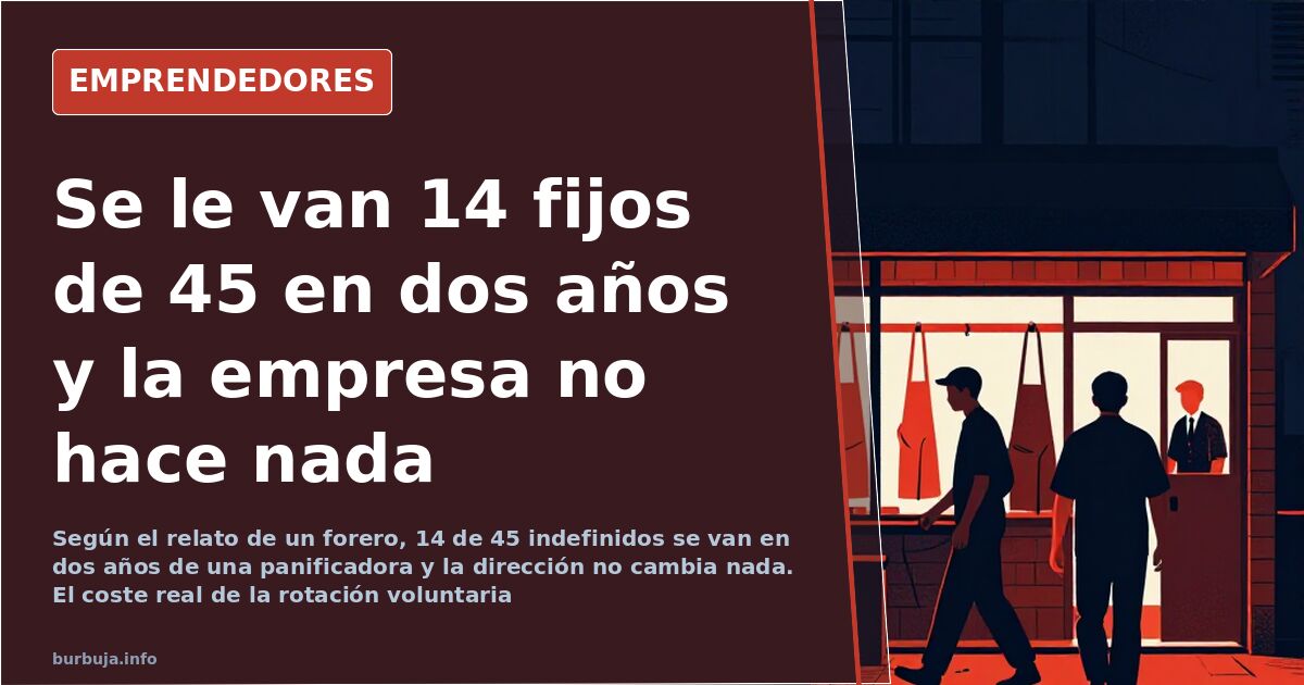 Spanish bakery loses 14 permanent staff in two years