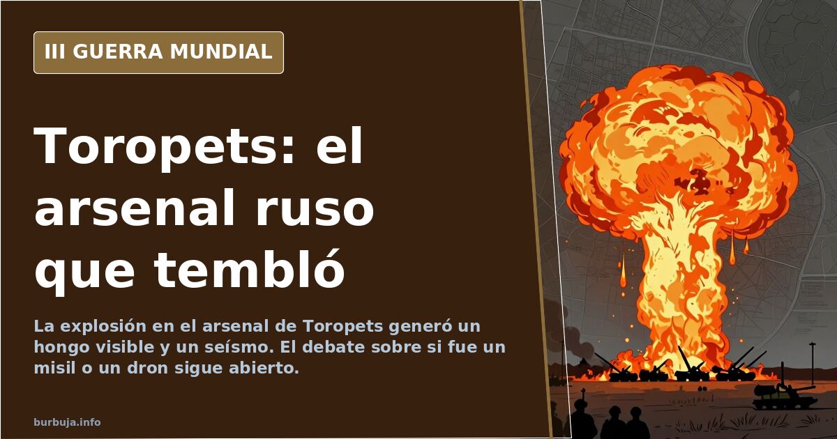 Explosión en Toropets: el debate sobre si fue un misil o un dron