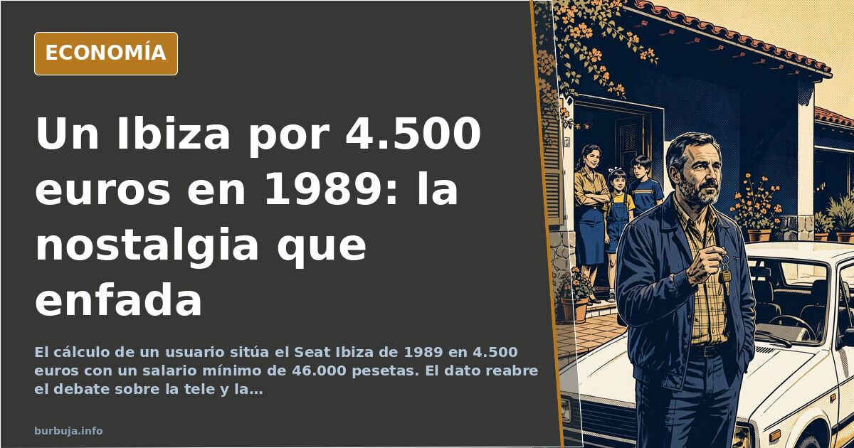 Un foro debate el precio del Seat Ibiza de 1989: 4.500 euros