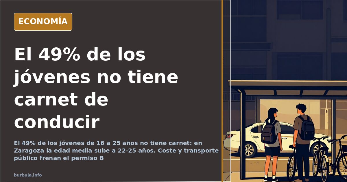 Jóvenes que no se sacan el carnet de conducir, retratados en el reportaje sobre movilidad y Generación Z