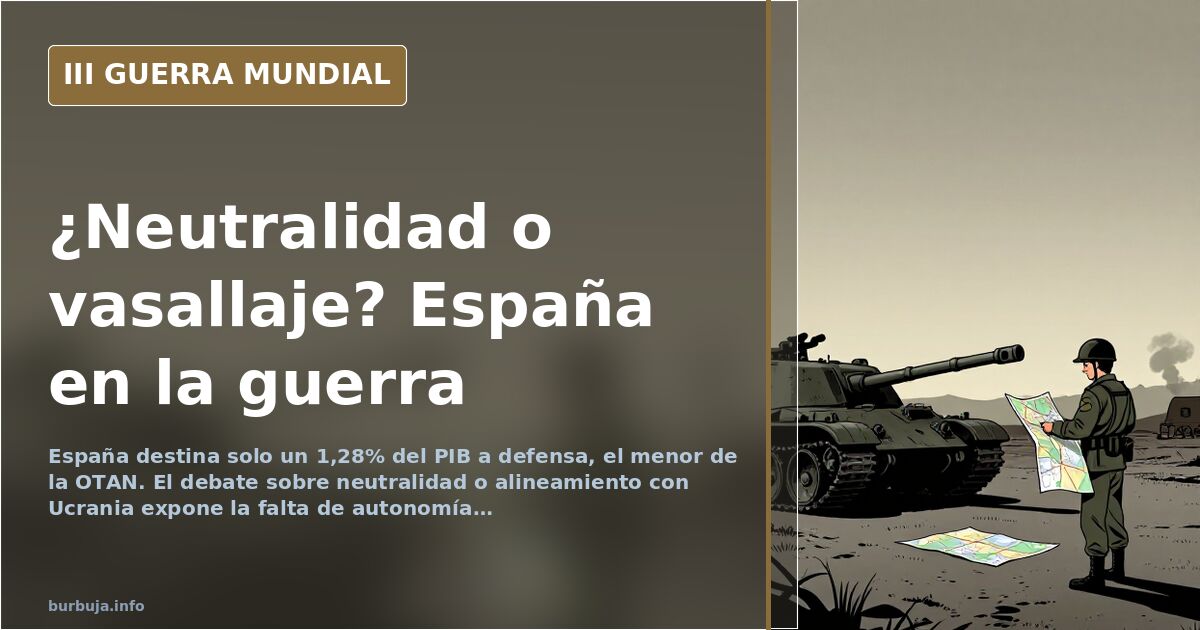 España en la guerra: neutralidad o vasallaje