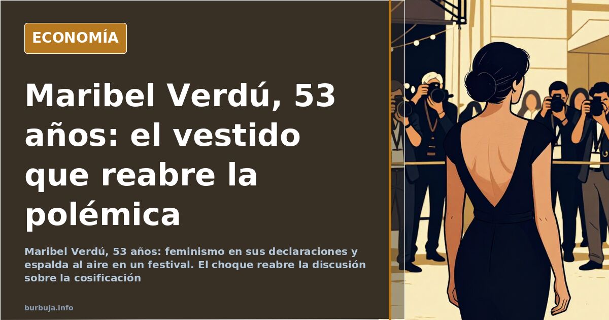 Maribel Verdú en un festival de cine, con falda corta y la espalda al aire
