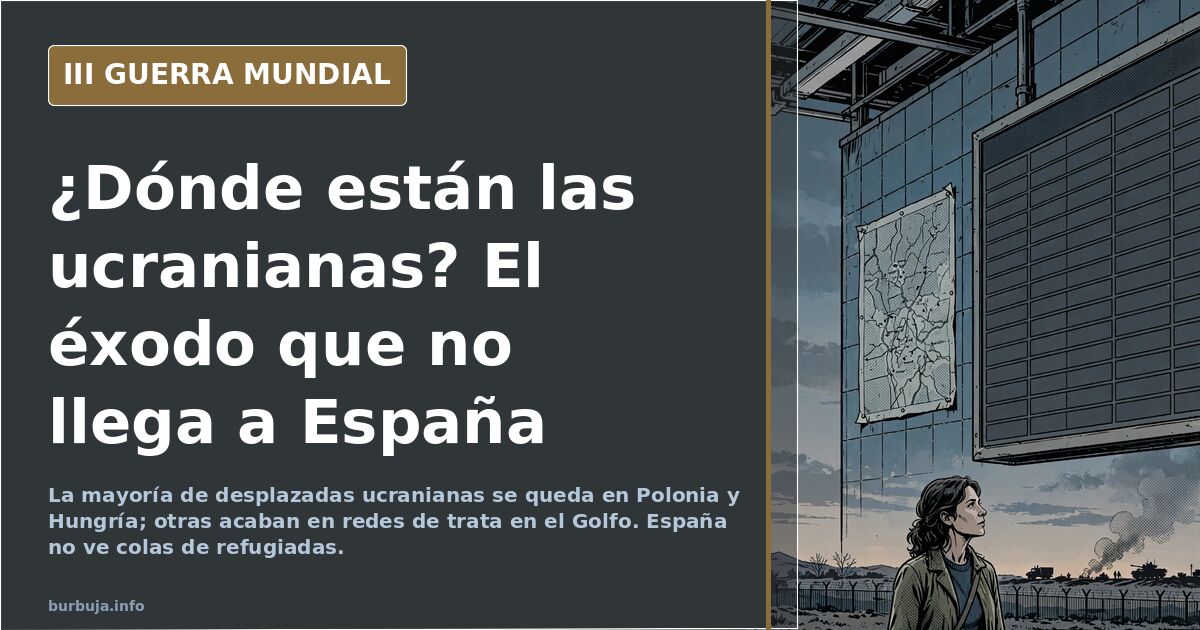 El éxodo ucraniano que España no ve: ni refugiadas ni colas