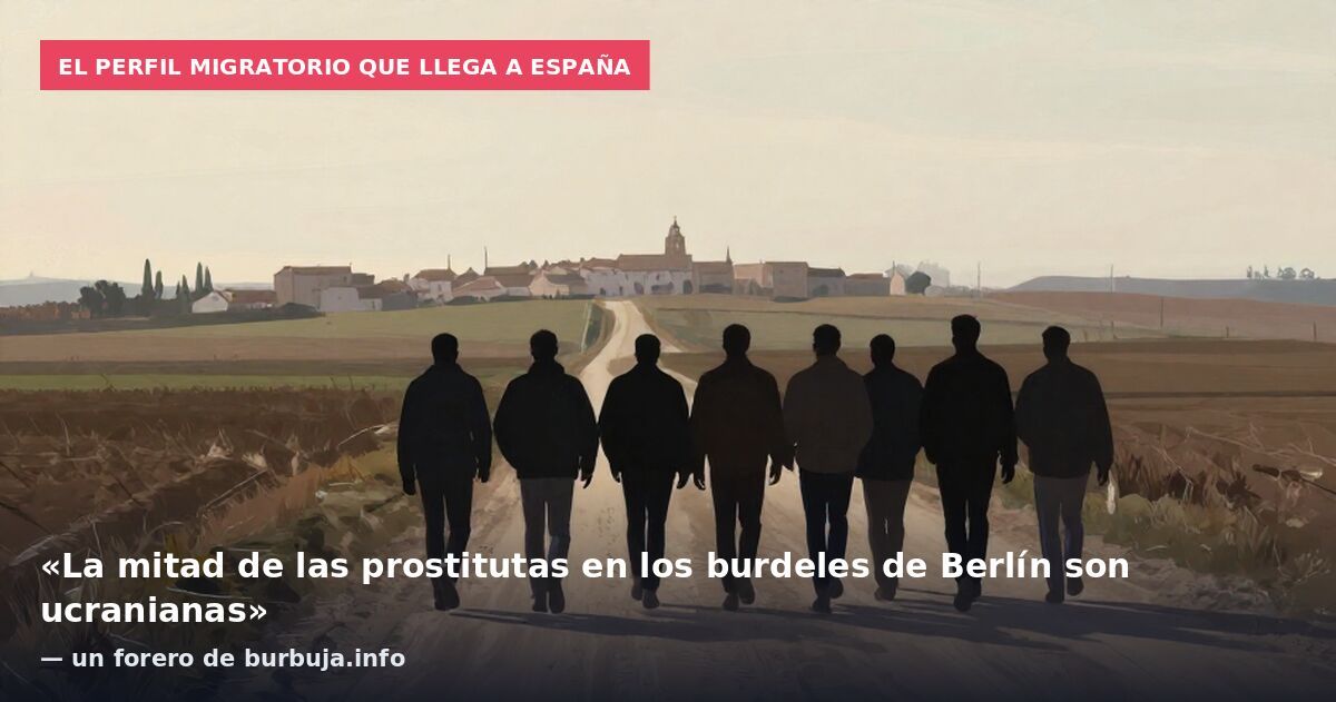 El perfil migratorio que llega a España: «La mitad de las prostitutas en los burdeles de Berlín son ucranianas» — un forero de burbuja.info
