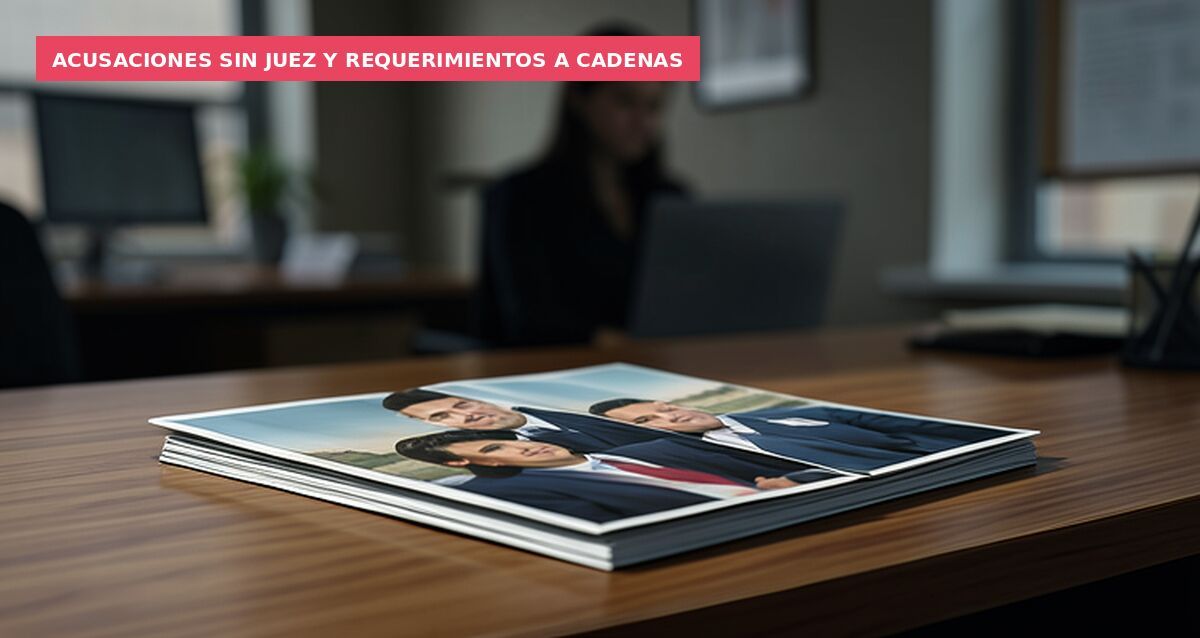 Acusaciones sin juez y requerimientos a cadenas