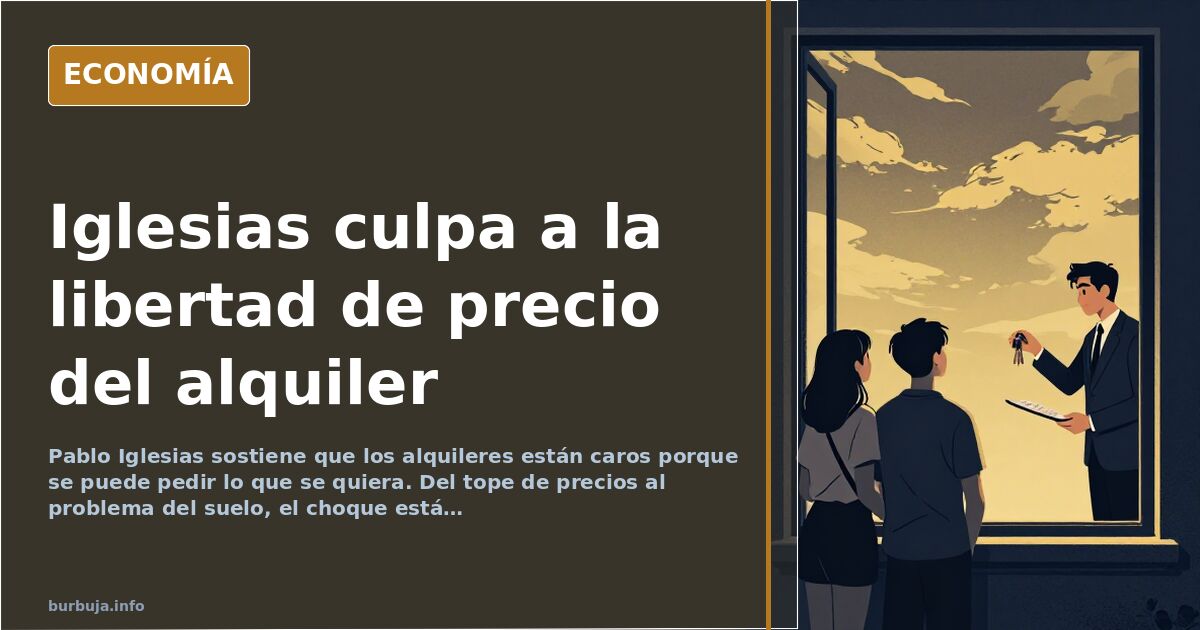 Ilustración editorial de un edificio de viviendas con etiquetas de precio colgadas en cada puerta