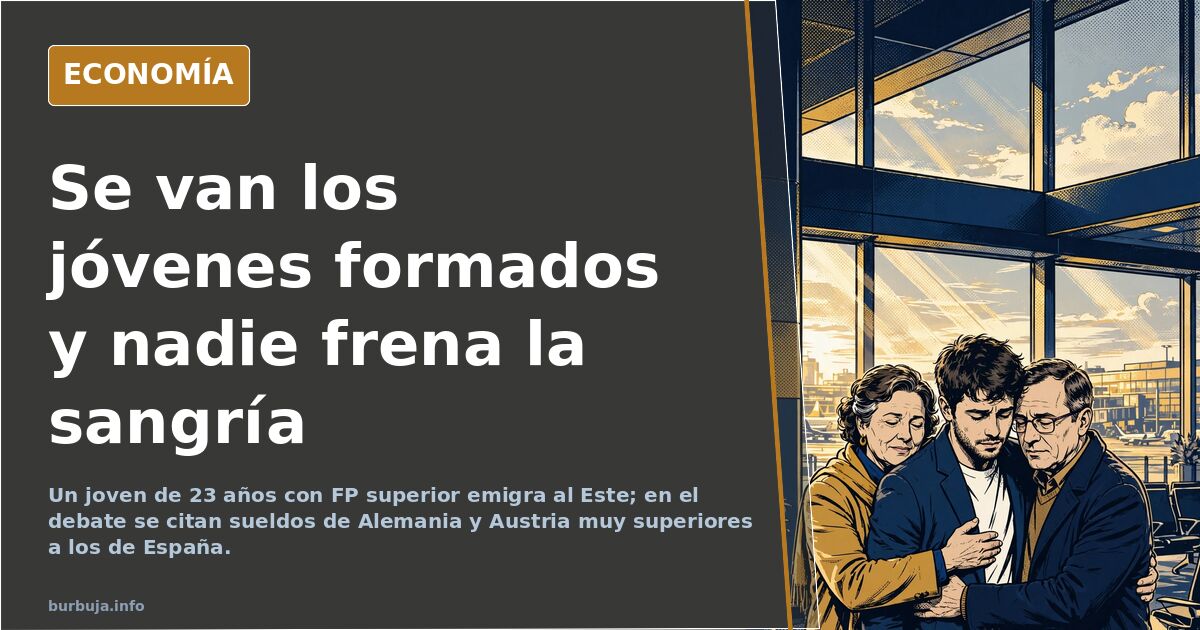 Jóvenes formados dejan España: el goteo migratorio que se comenta
