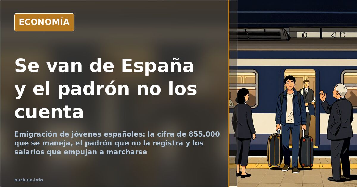 Imagen de referencia sobre la emigración de jóvenes españoles al extranjero