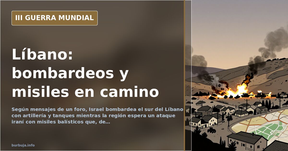 Líbano: bombardeos y espera del ataque iraní