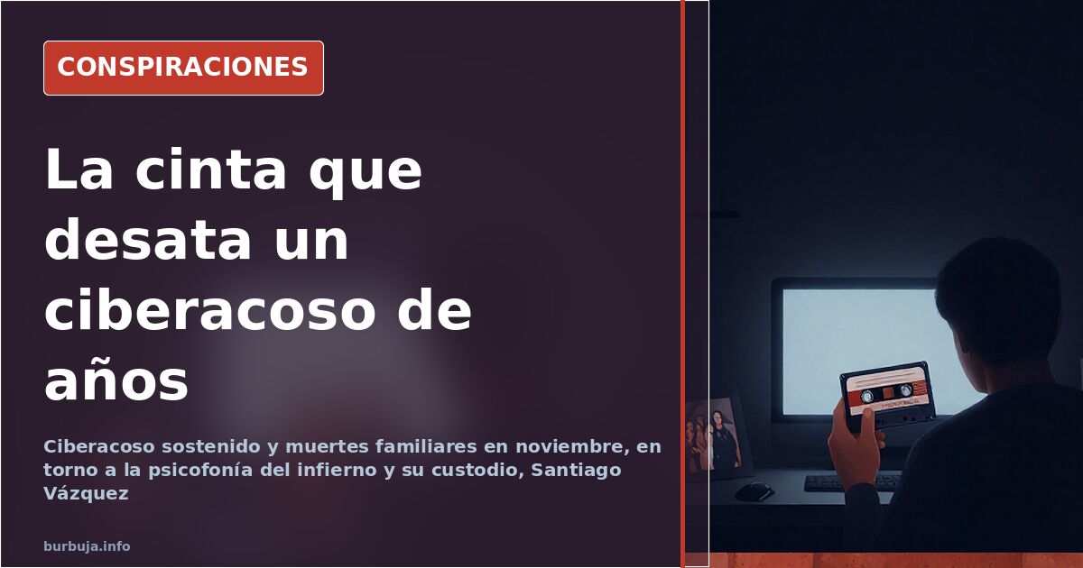 Antigua cinta magnetofónica de bobina abierta, centro del caso de la psicofonía del infierno y del acoso a Santiago Vázquez