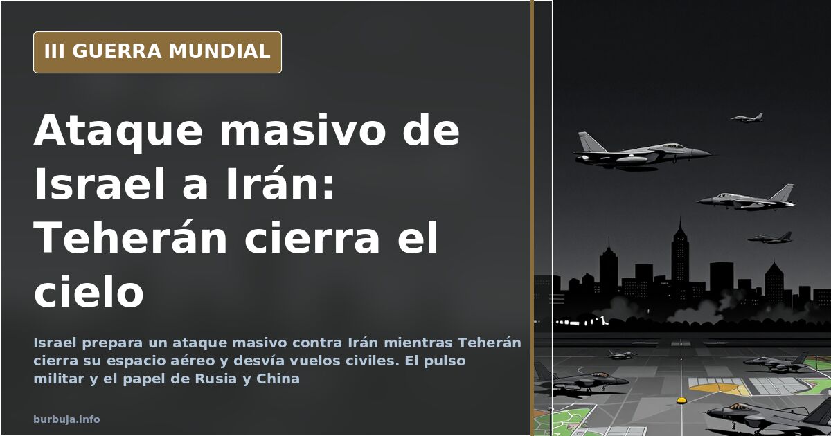 Israel readies massive Iran strike as Tehran closes airspace